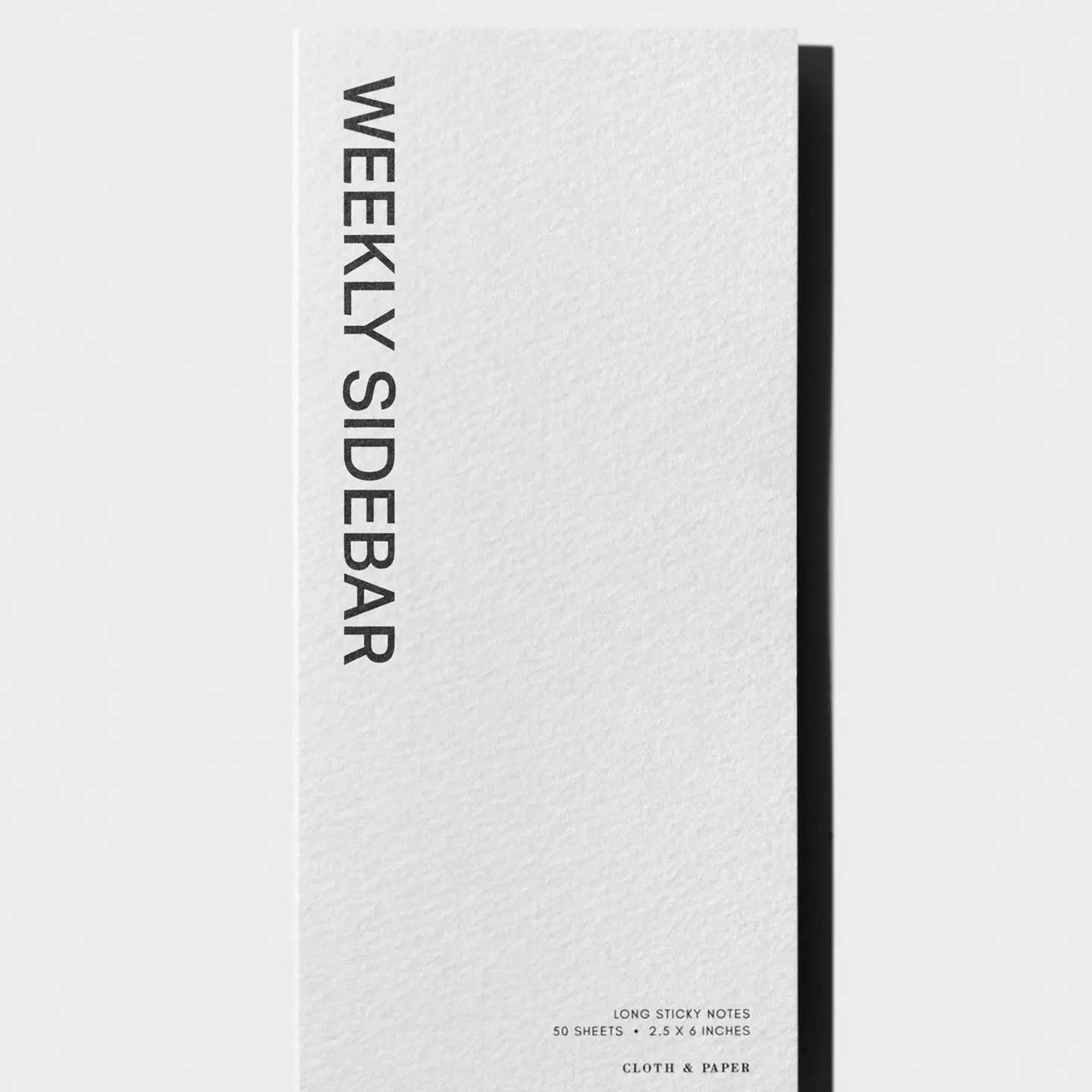 weekly sidebar sticky note white cover