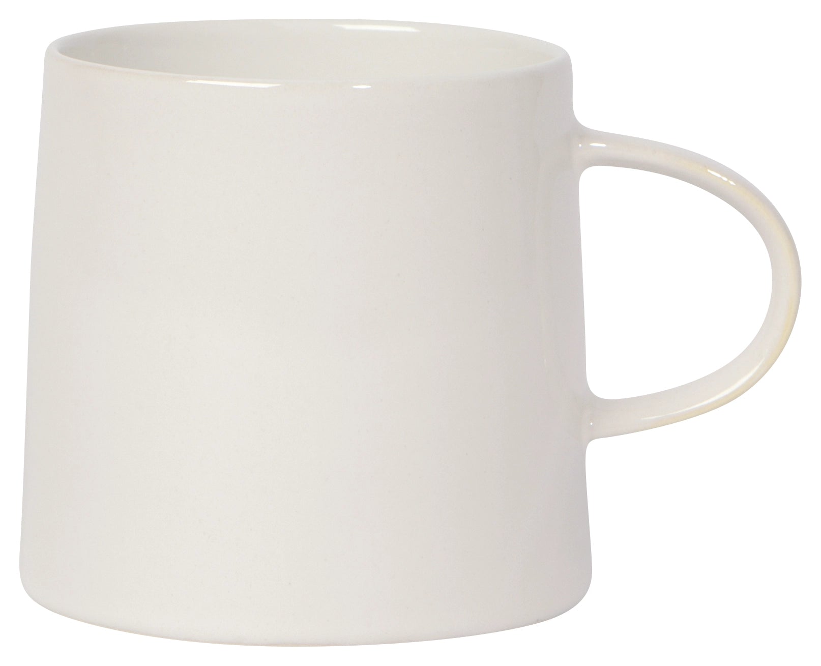 Oyster mug in front of white background