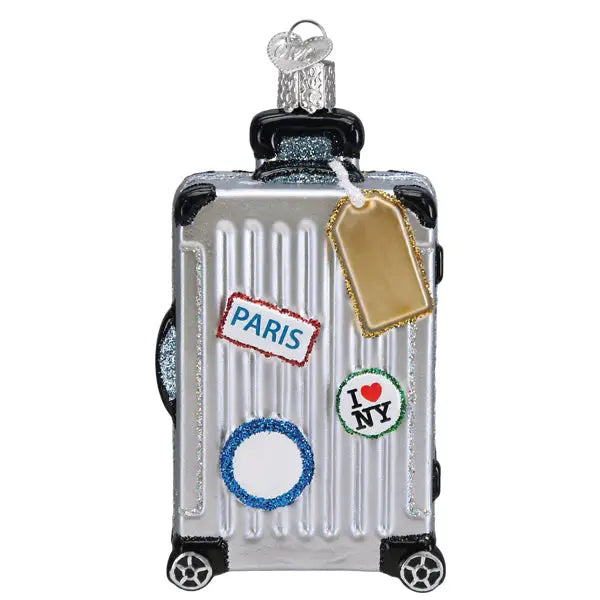 rolling suitcase ornament 
