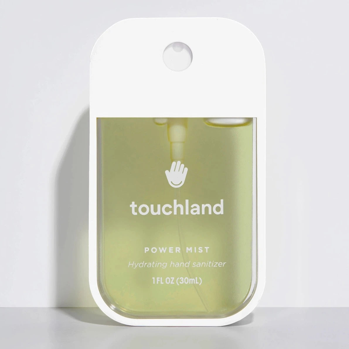 white hand sanitizer with lime green liquid