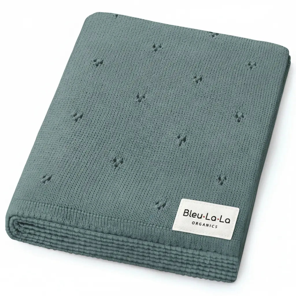 forest green baby swaddle