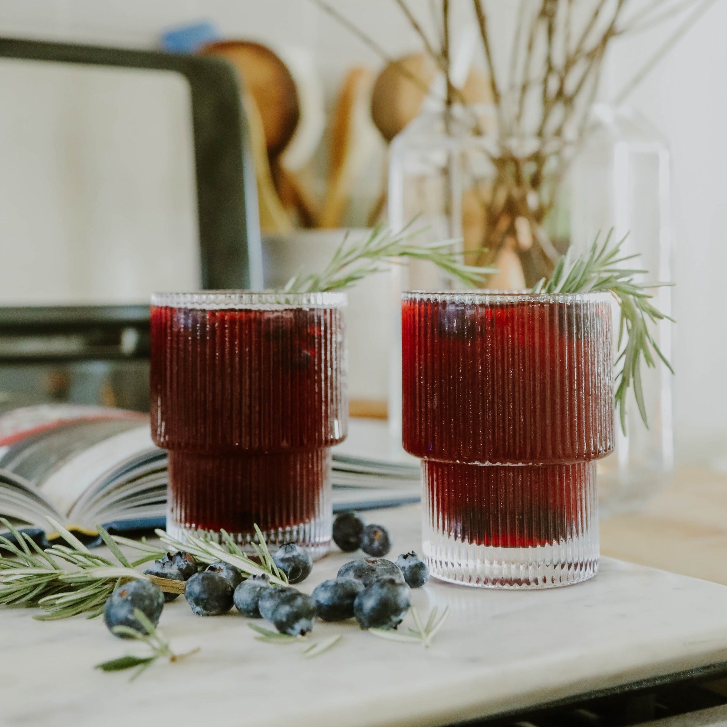 Ribbed Cocktail Glasses | Set of 2