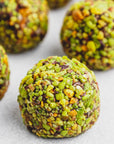 pistachio covered energy bites