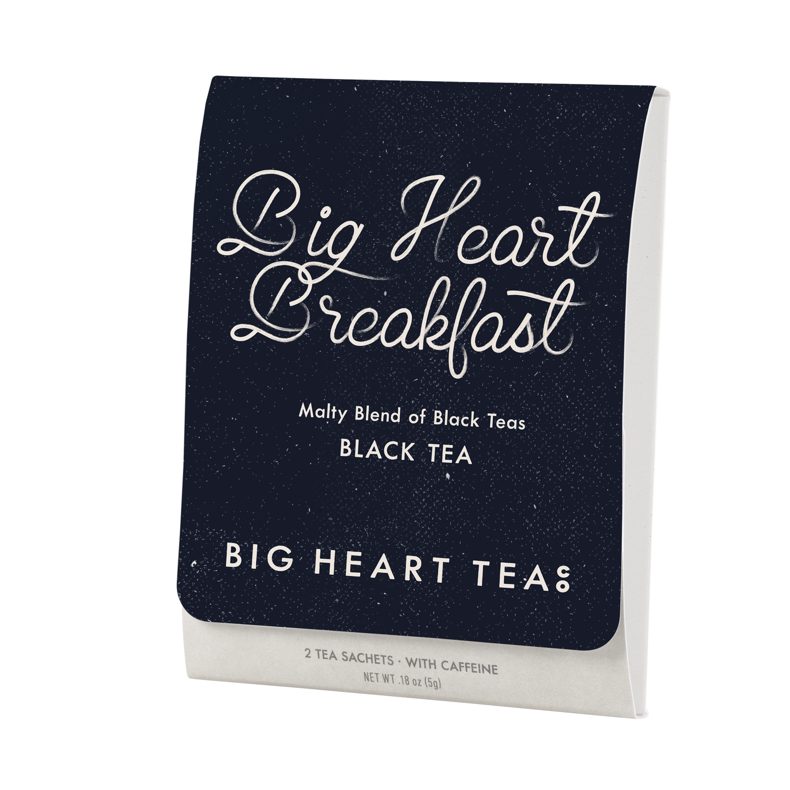Big Heart Teas black tea package on a white background