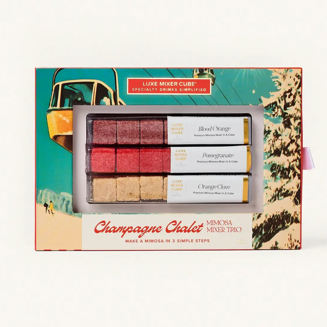 Packaged product with colorful design and text on a white background