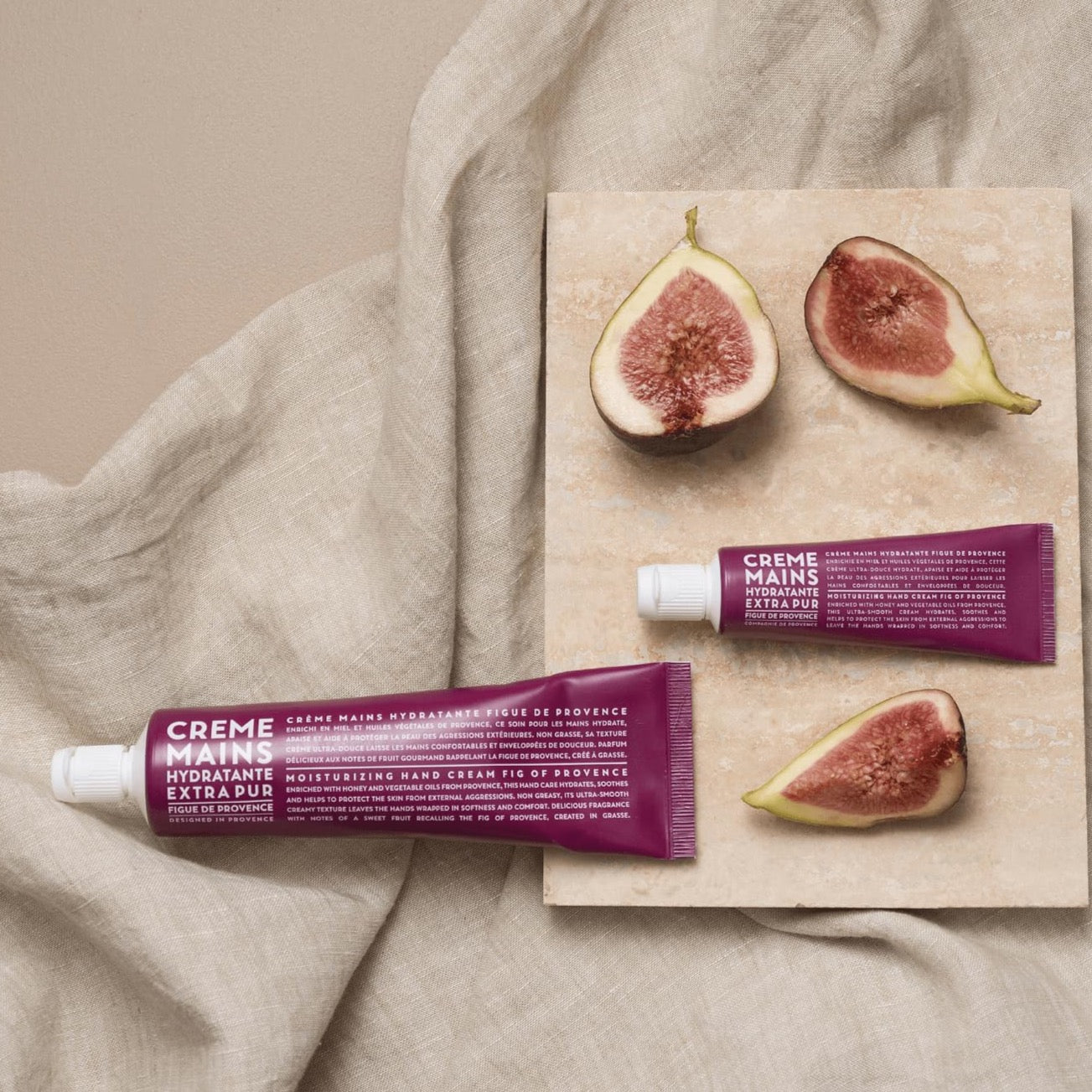 Fig Travel Hand Cream in situ with figs