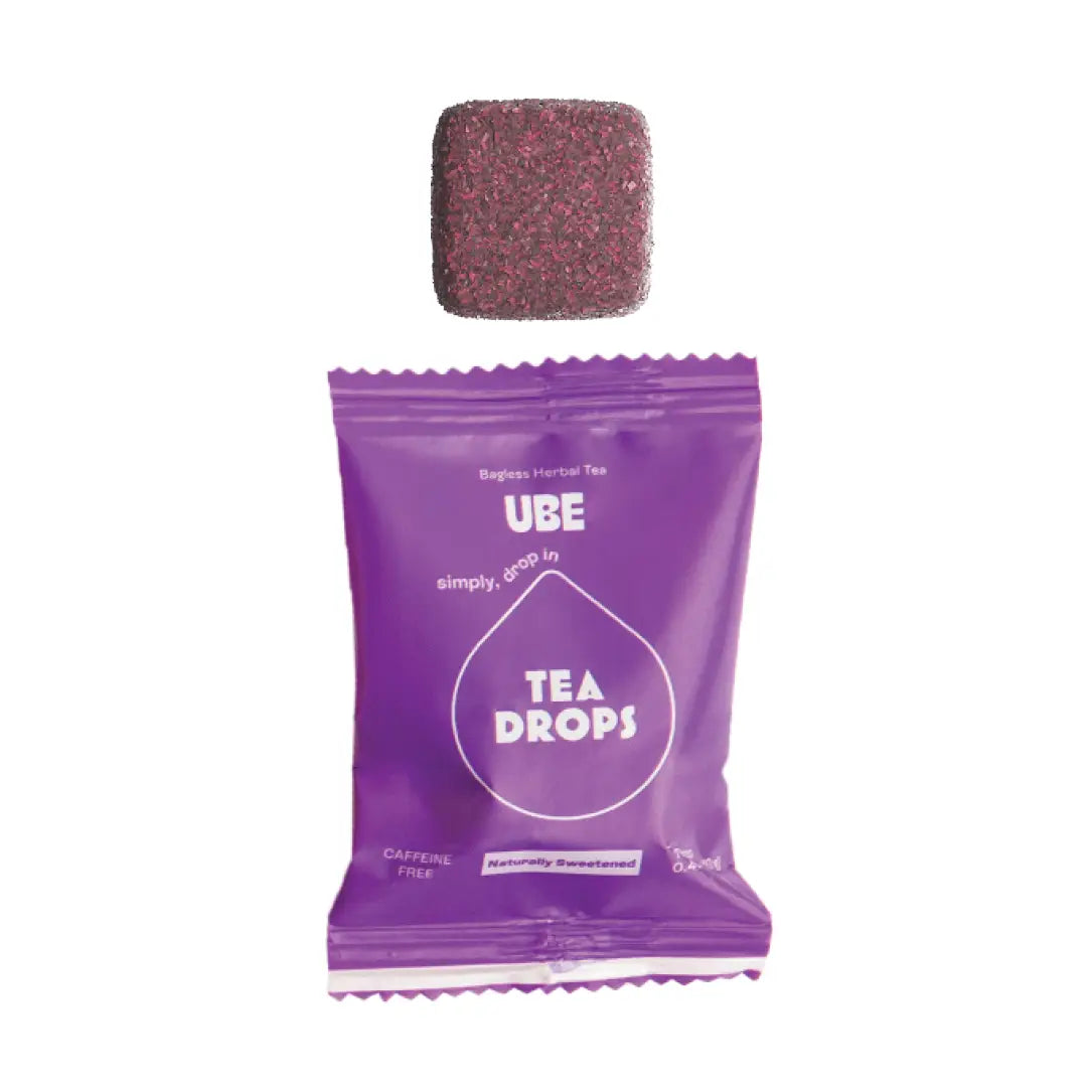 purple ube tea drop bag