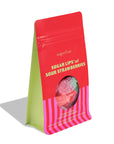 sugarfina 'Sugar Lips and Sour Strawberries' candy bag on a white background