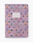 purple notebook on a white background