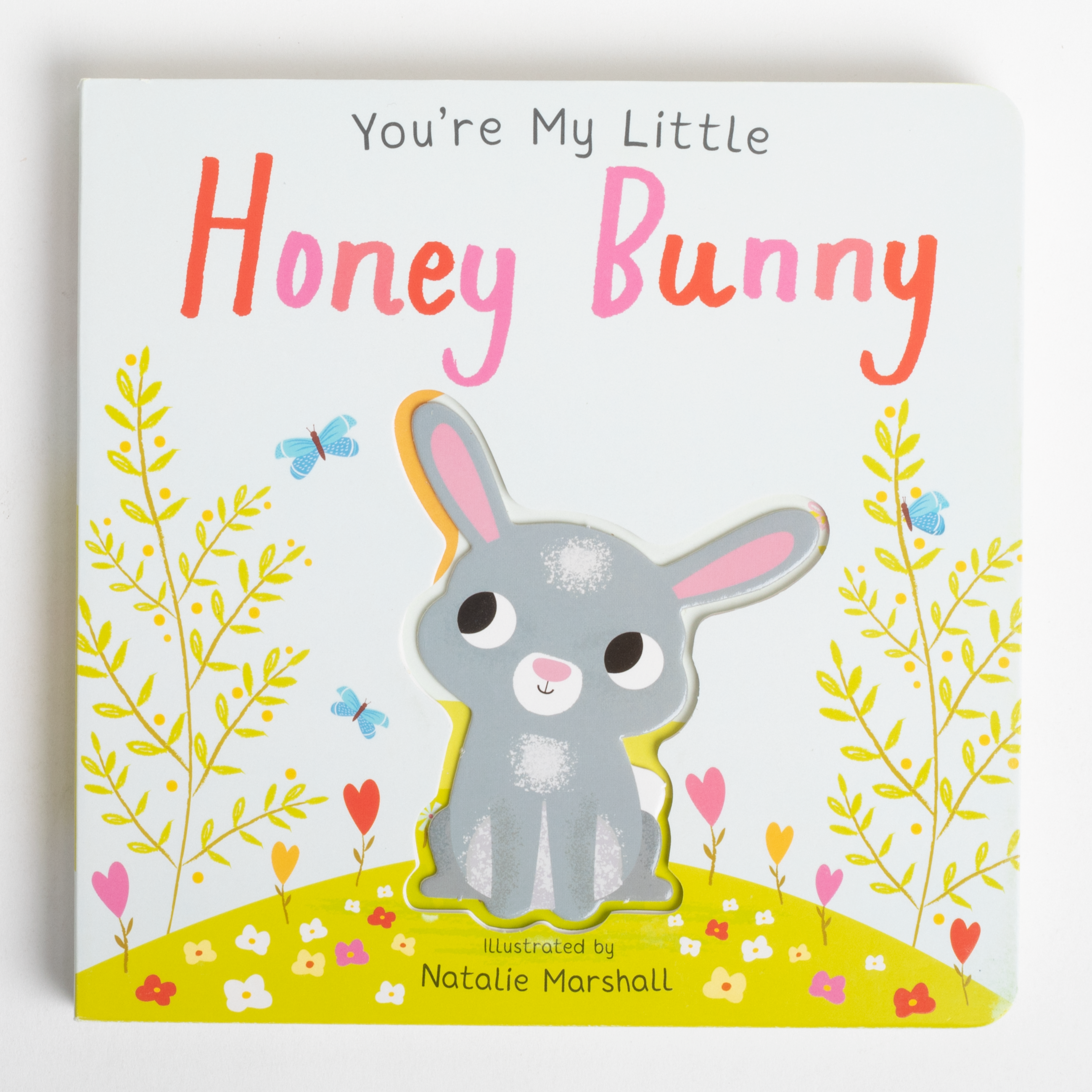 Children's book titled 'You're My Little Honey Bunny' with a bunny illustration on a white background
