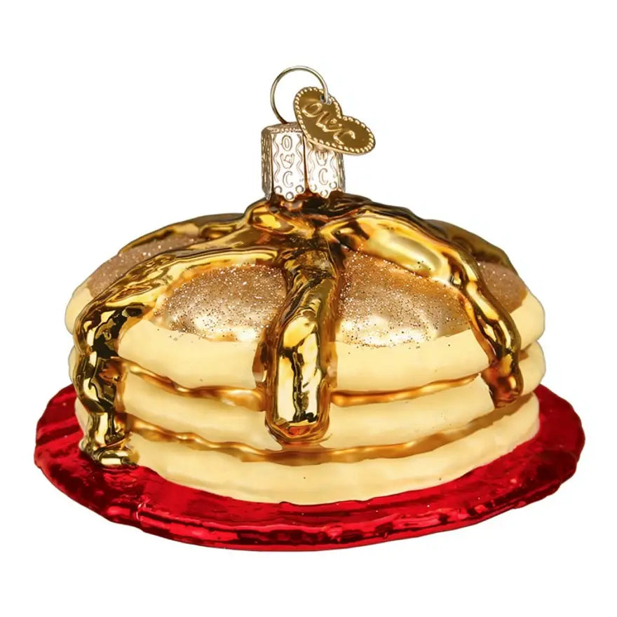 pancake oranment on a white background