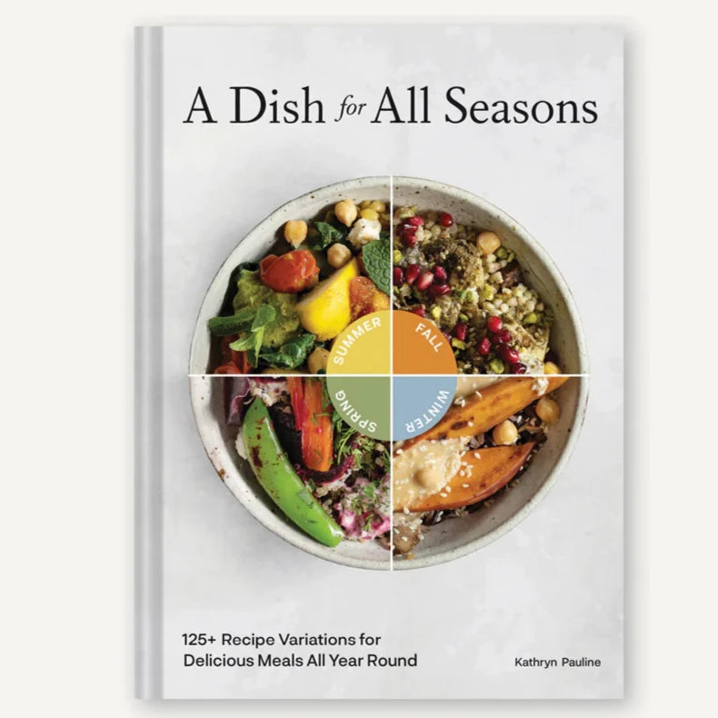 cover of A Dish for All Seasons with dishes from every season