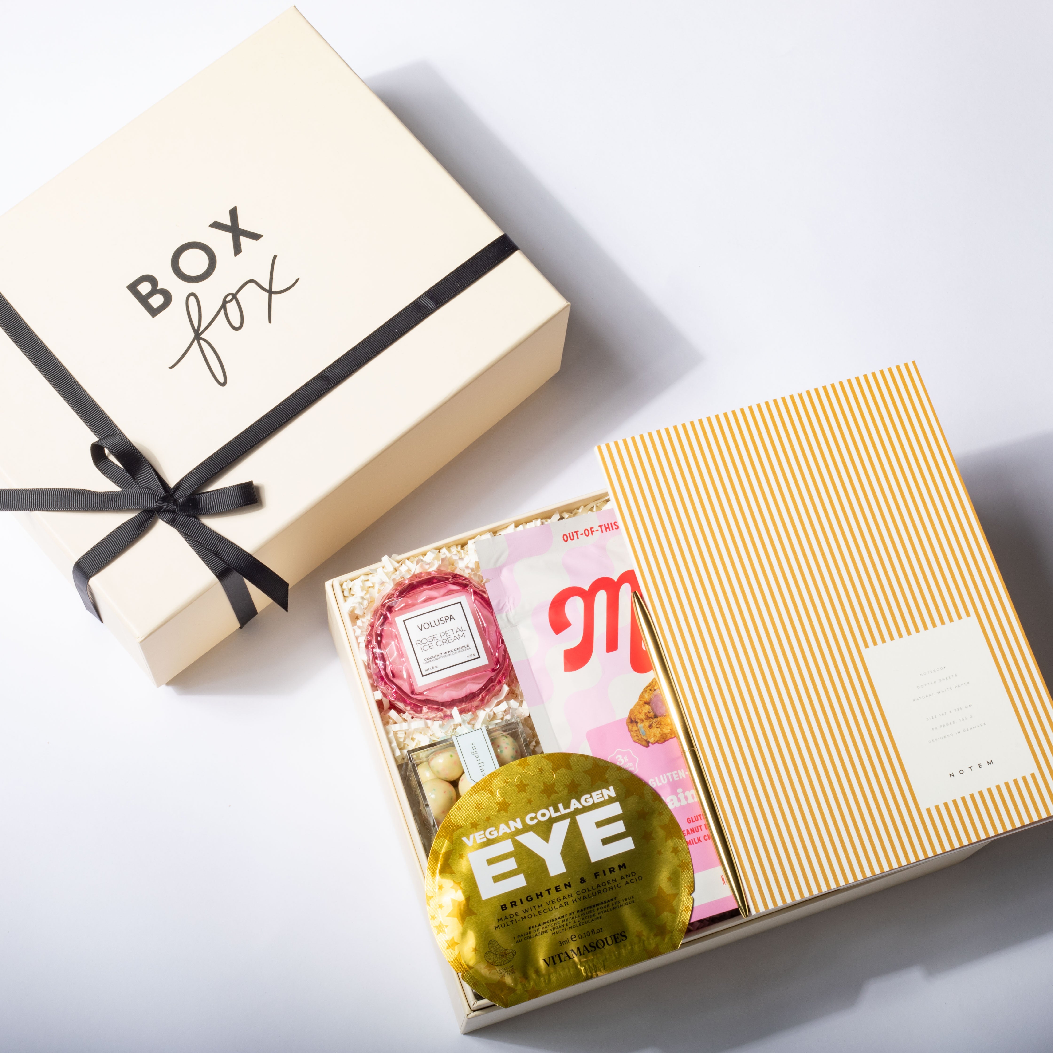 birthday boxfox on a white background