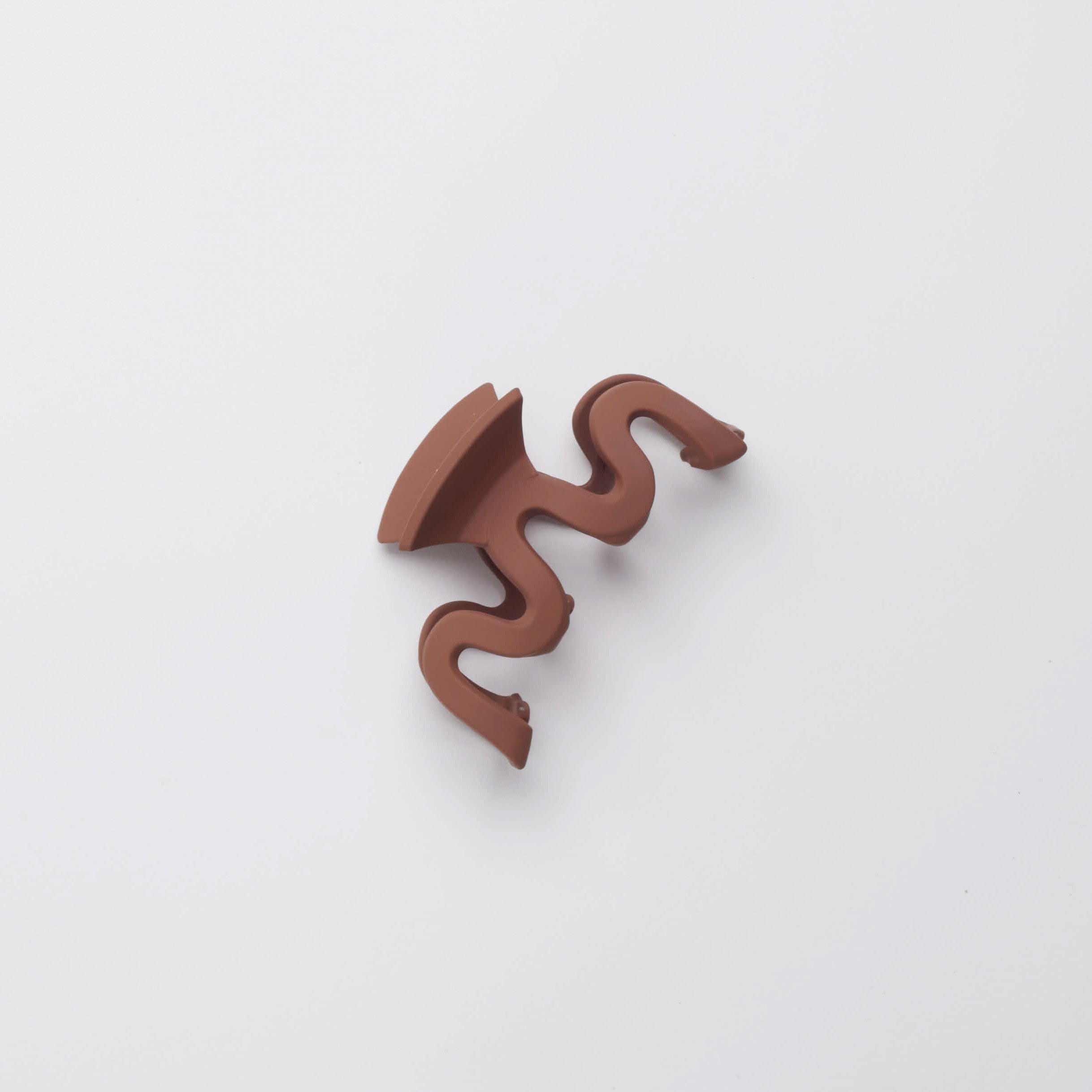 Brown Squiggle Hair Clip