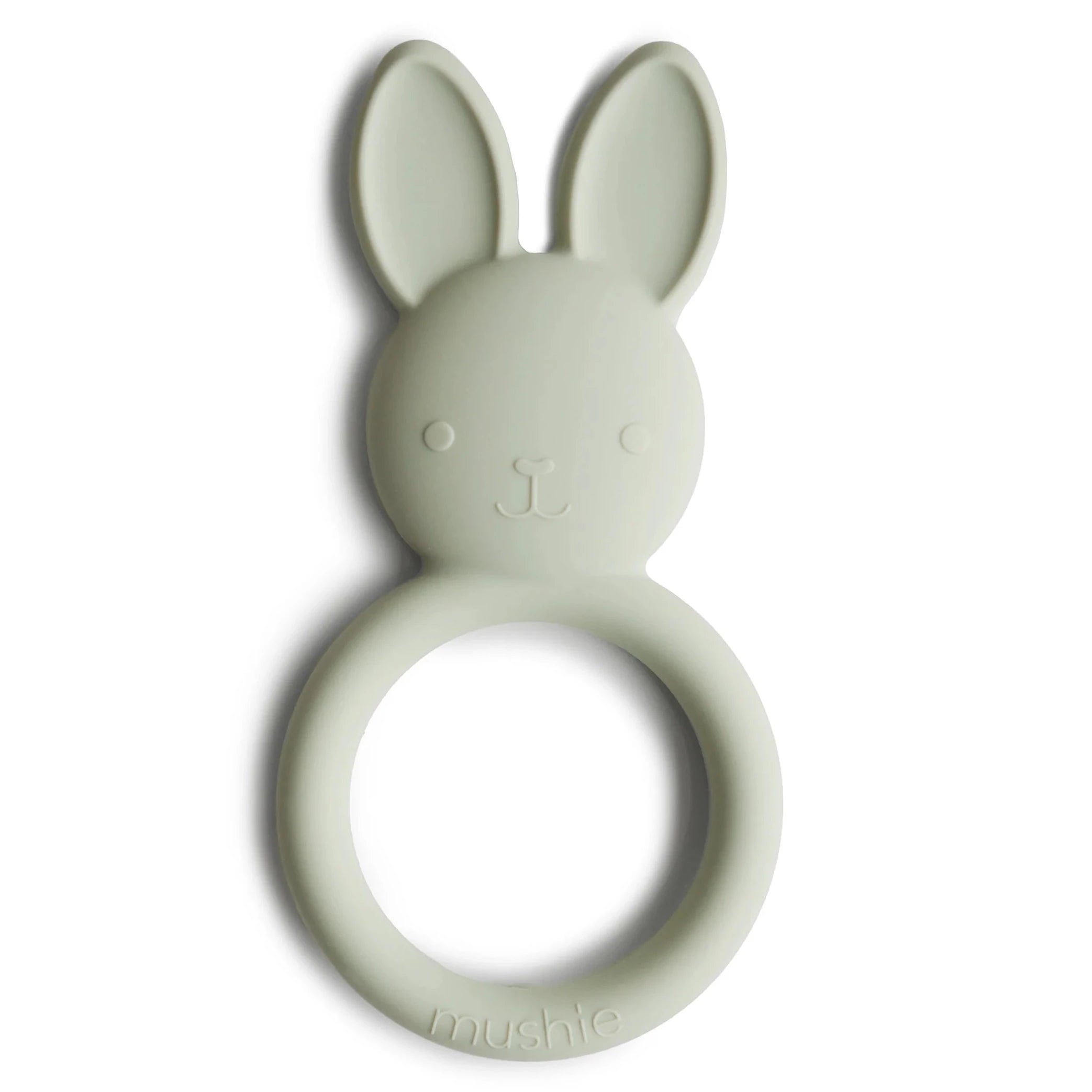round teether with bunny head on the top