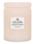Voluspa Coconut & Papaya Large Glass Jar - BOXFOX
