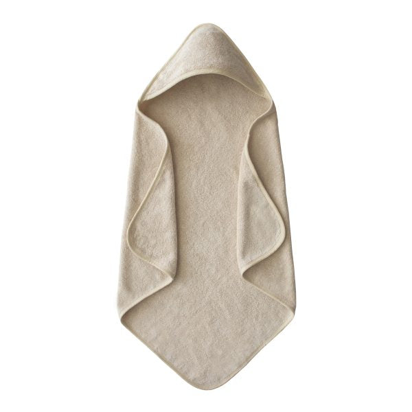 Tan hooded baby towel