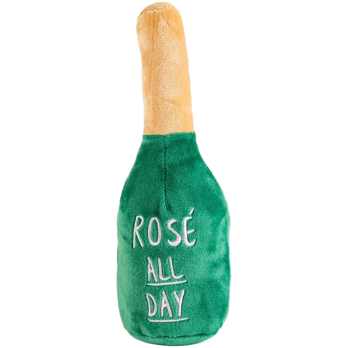 Back of Woof Clicquot Rose' Champagne Bottle