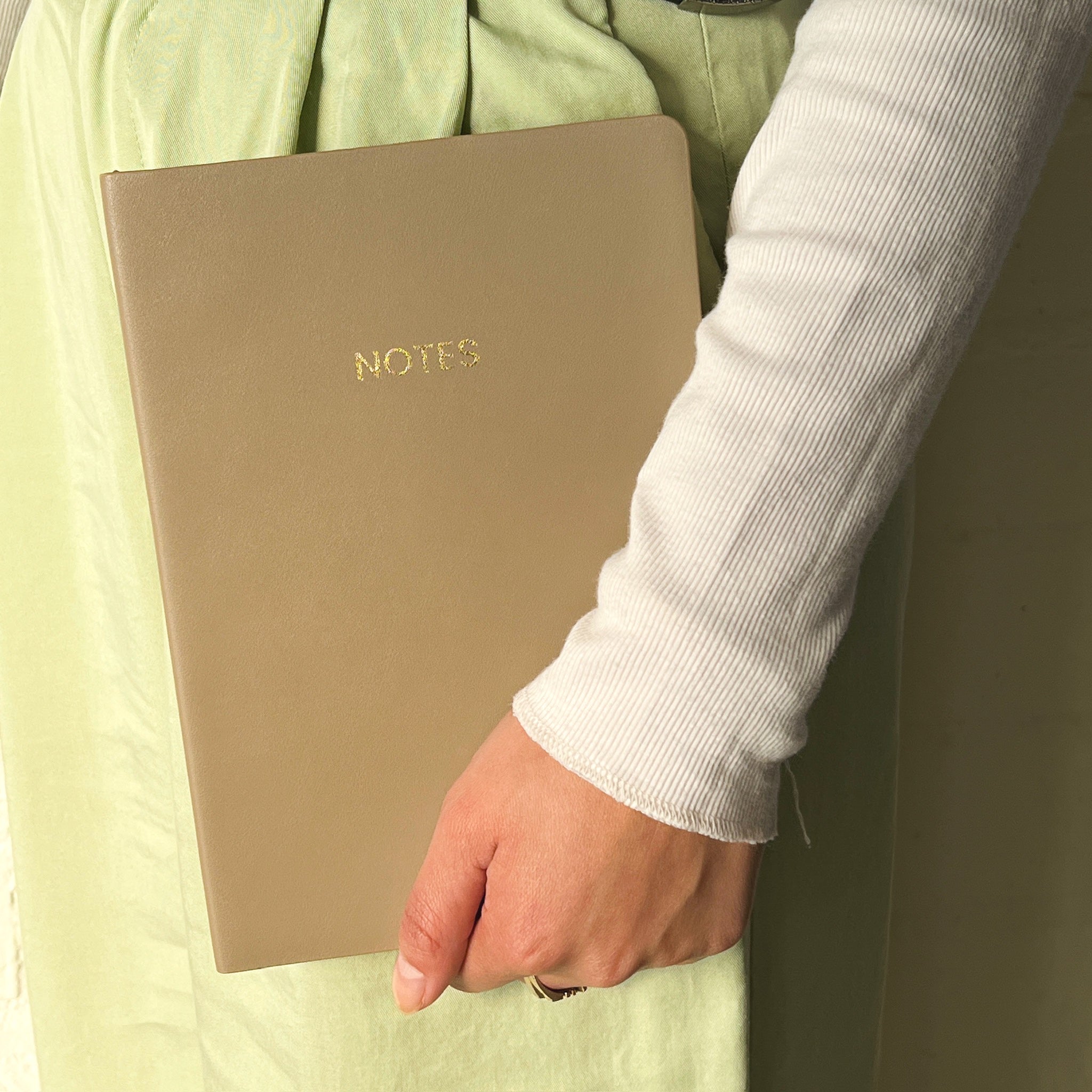 Toffee Vegan Leather Medium Notebook