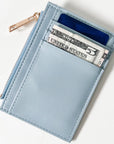 Dusty blue coin purse