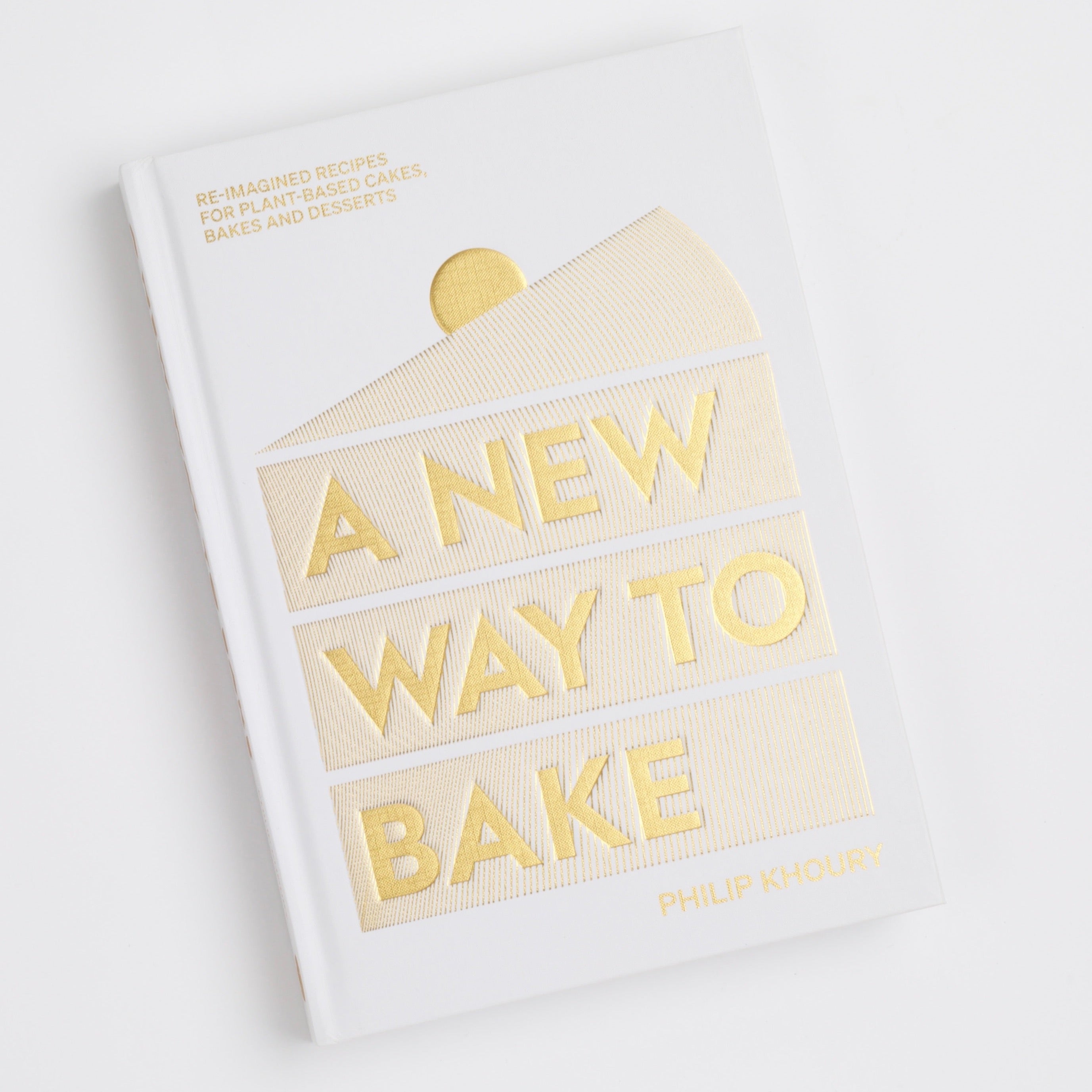 Gold foil cover of Baking Cookbook