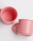 Matte Pink Ceramic Mugs