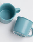 Matte Blue Ceramic Mugs