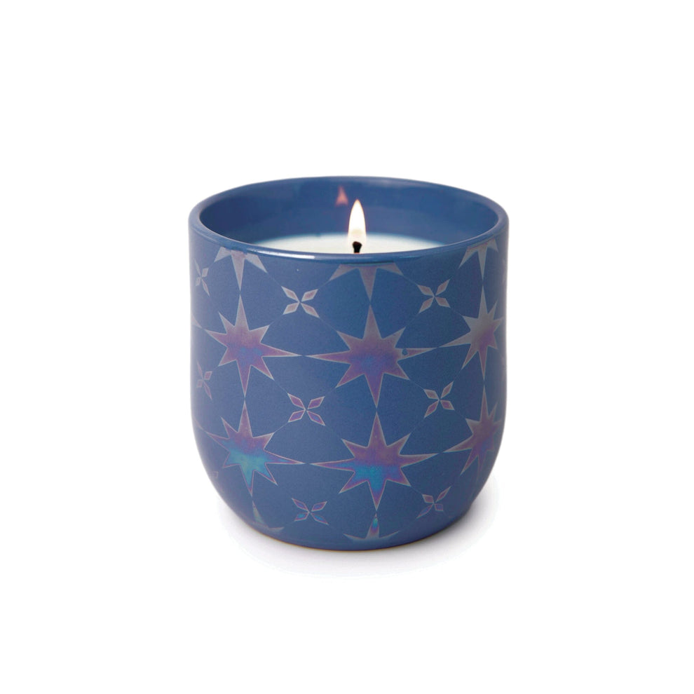 Sapphire Waters Lustre Candle on white