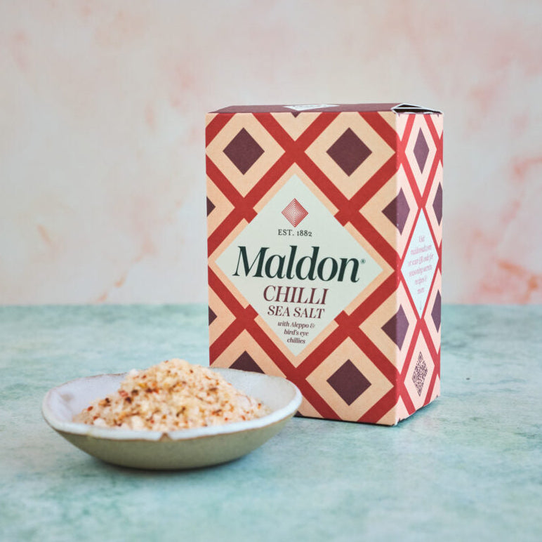 maldon chili sea salt in a bowl
