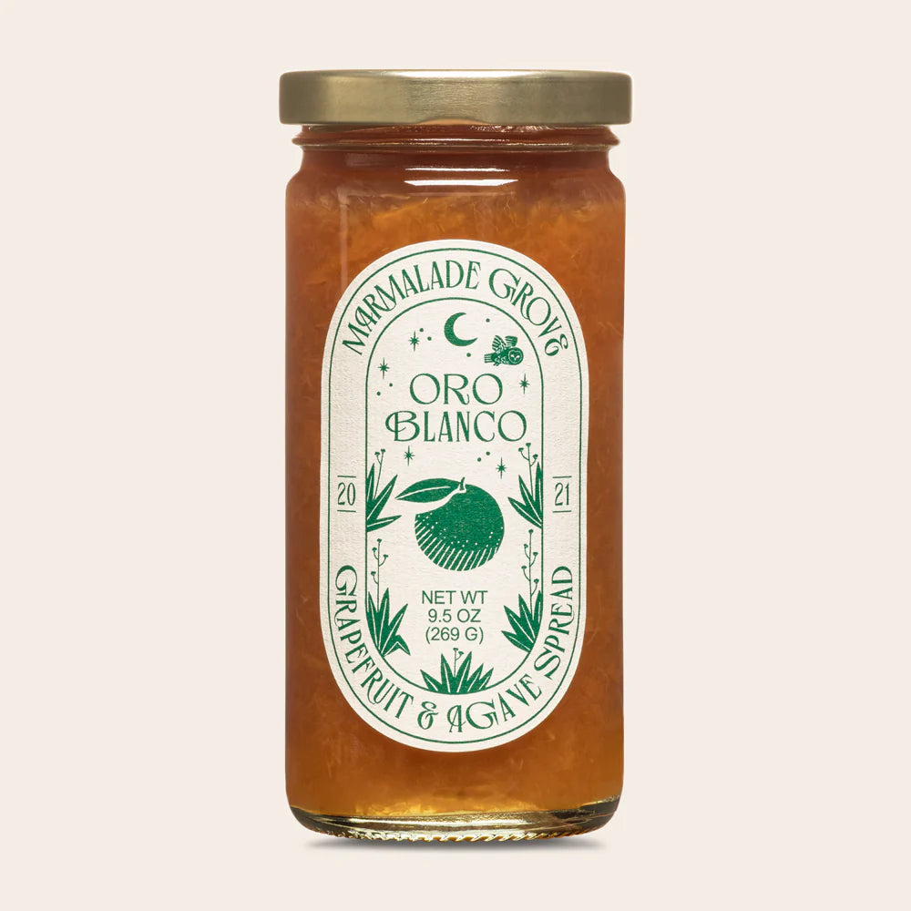 close up picture of the marmalade grove oroblanco spread