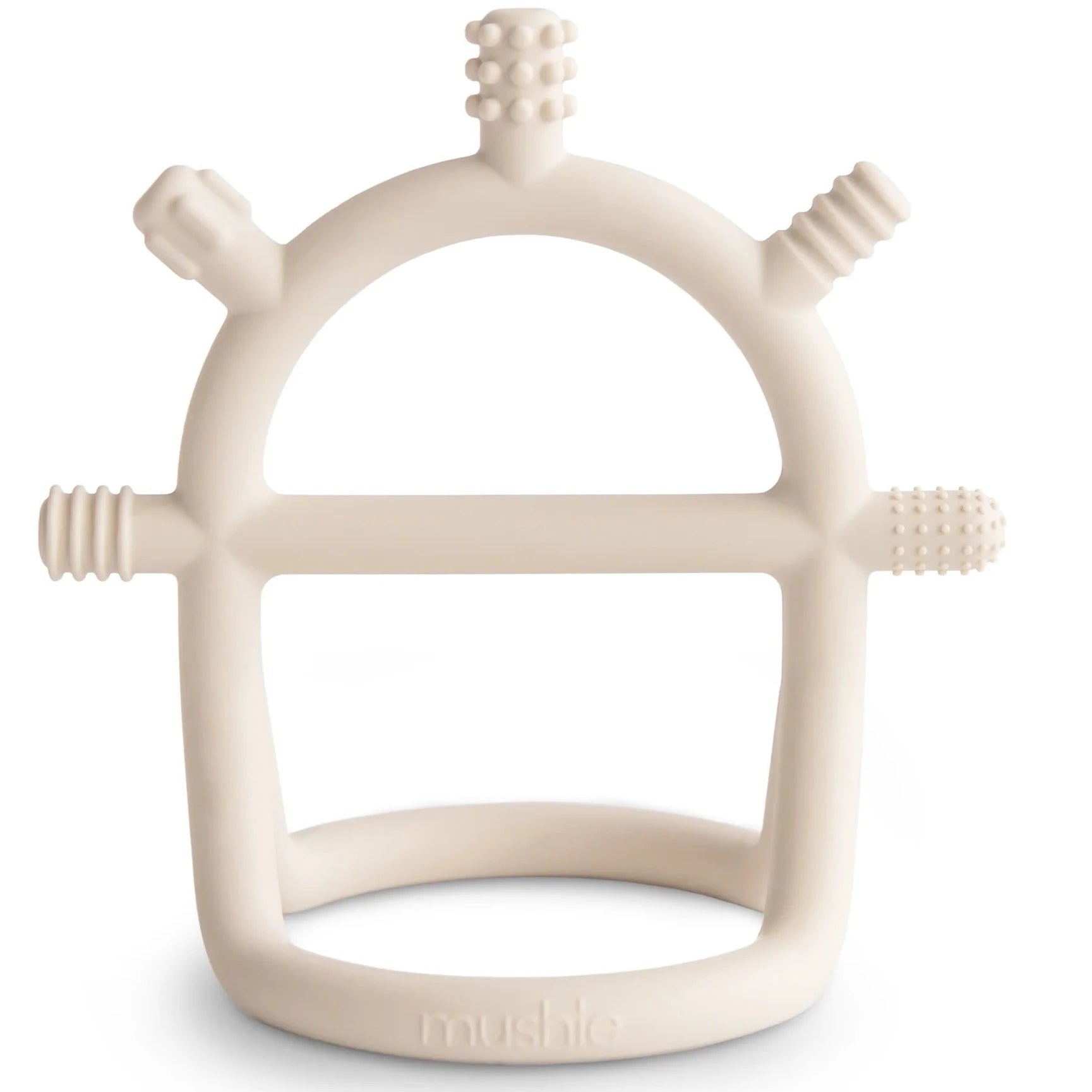 tan baby teething toy