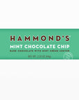 Mint Chocolate Chip Chocolate Bar on white