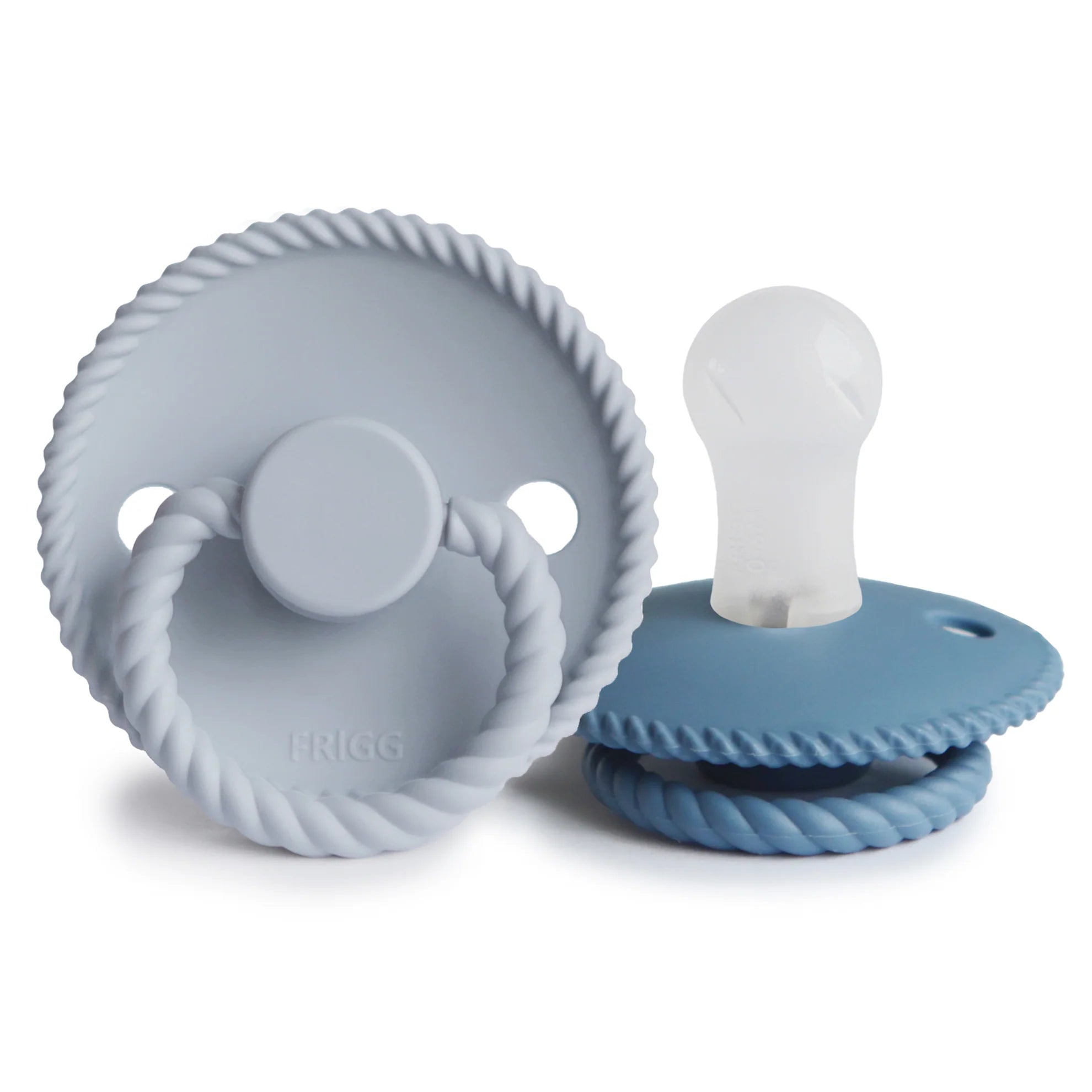 Rope Baby Pacifiers (POWDER BLUE / OCEAN VIEW)Mushie | BOXFOX