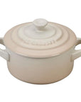 Eggshell colored cocotte