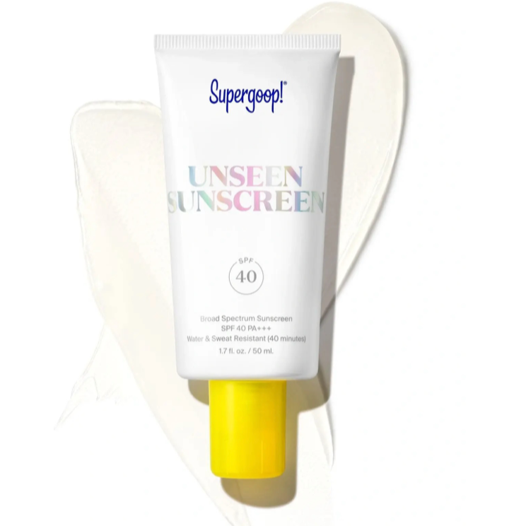 UNSEEN Sunscreen tube on smudge of sunscreen