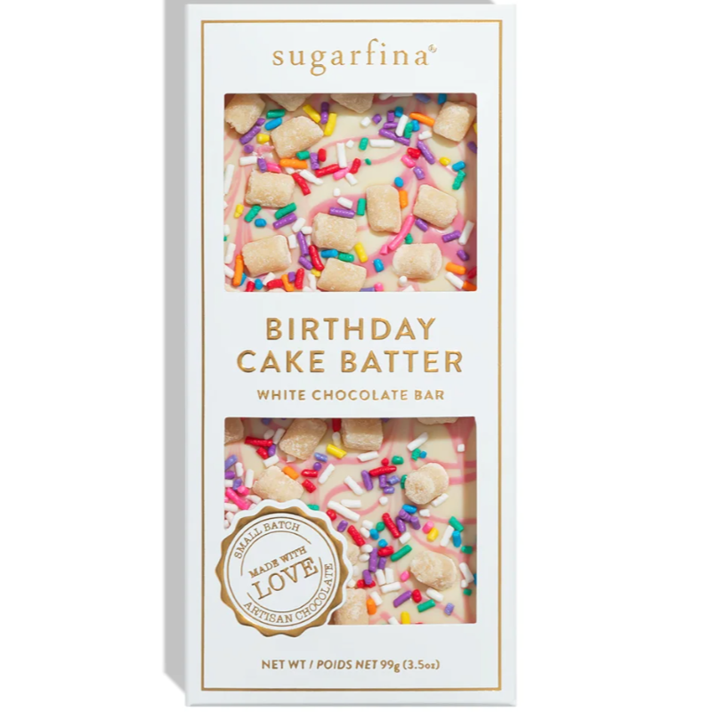 Birthday cake bar with sprinkles in box