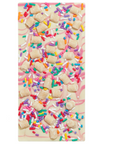 white chocolate bar with sprinkles