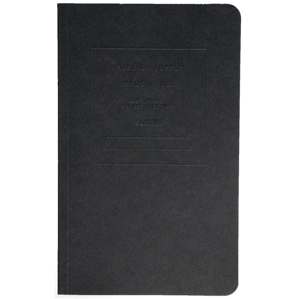 Black Soft Cover Notebook