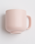 Baby Pink Ribbed Mug