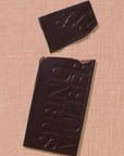 BROWN CHOCOLATE BAR WITH SPRING AND MULBERRY WRITTEN ON IT