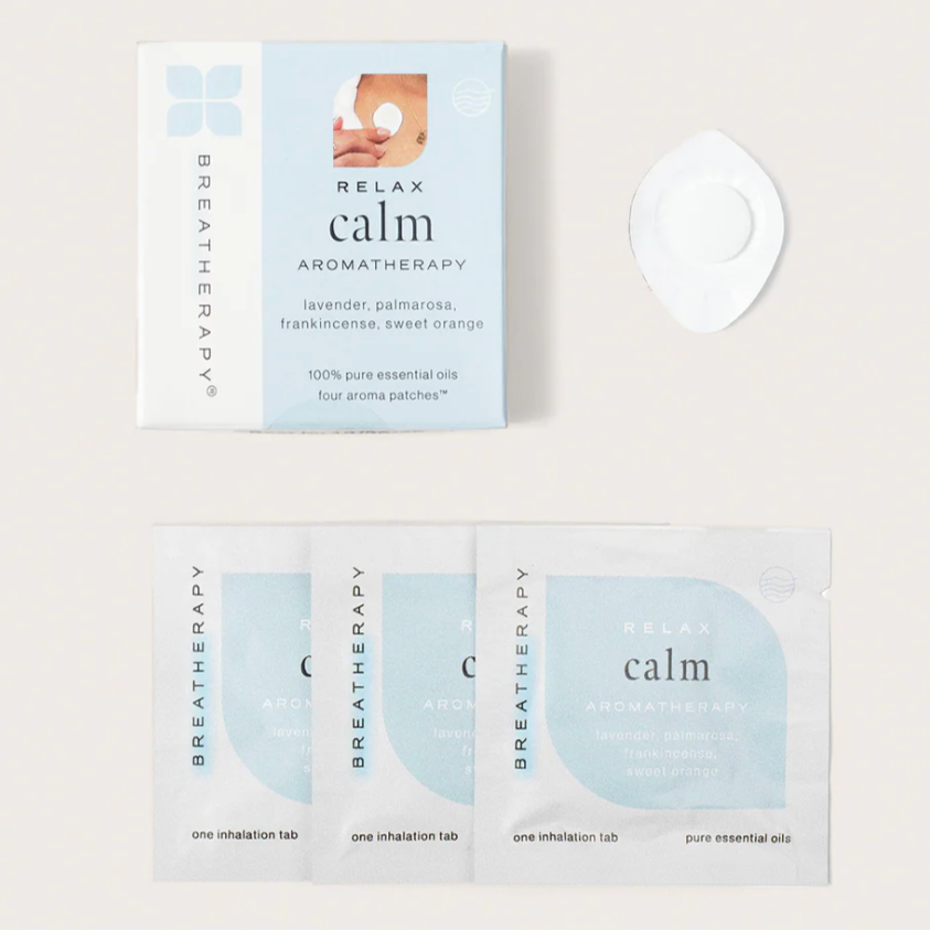 PACKETS OF THE CALM AROMATHERAPY DISPLAYED