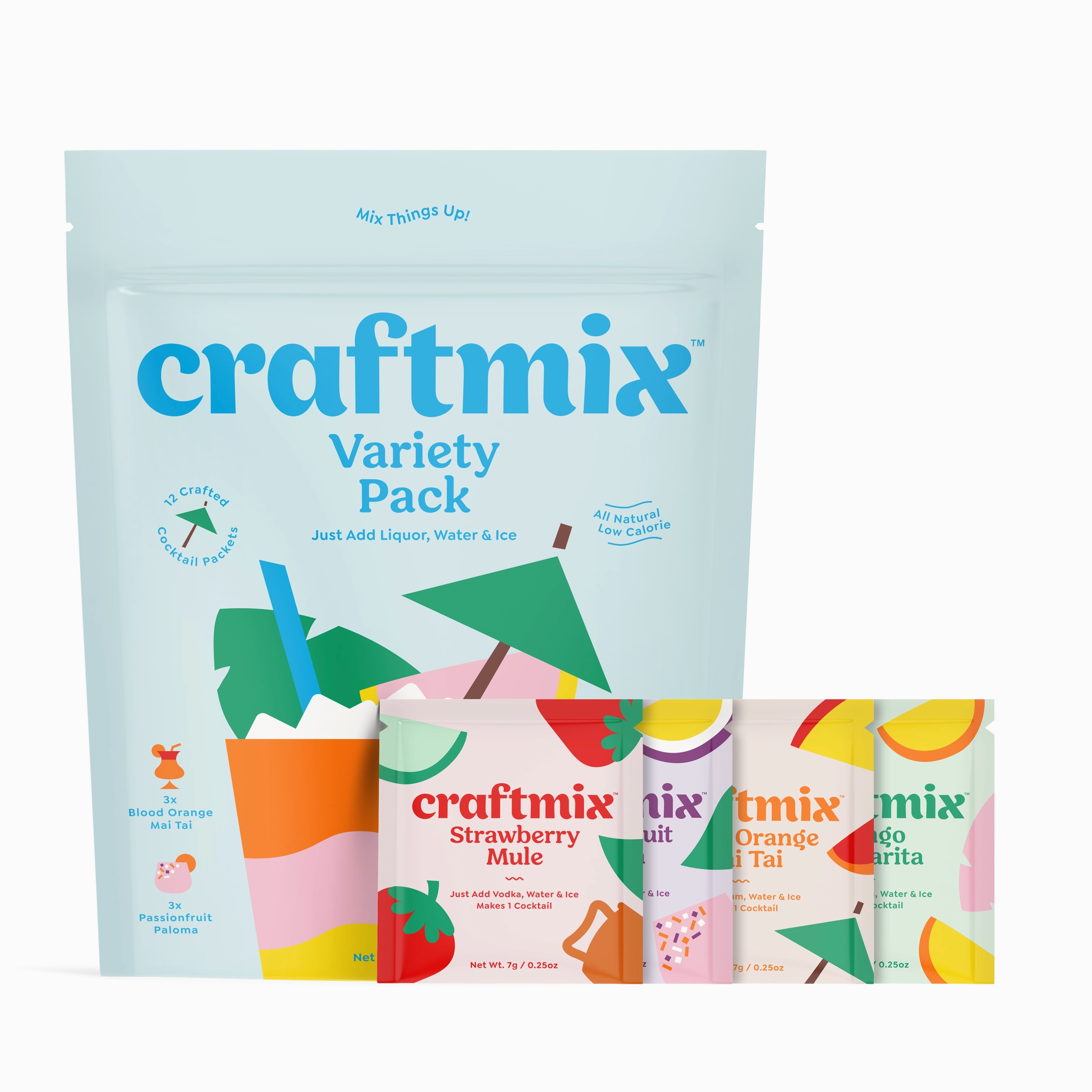 craftmix variety pack with colorful packaging on a white background