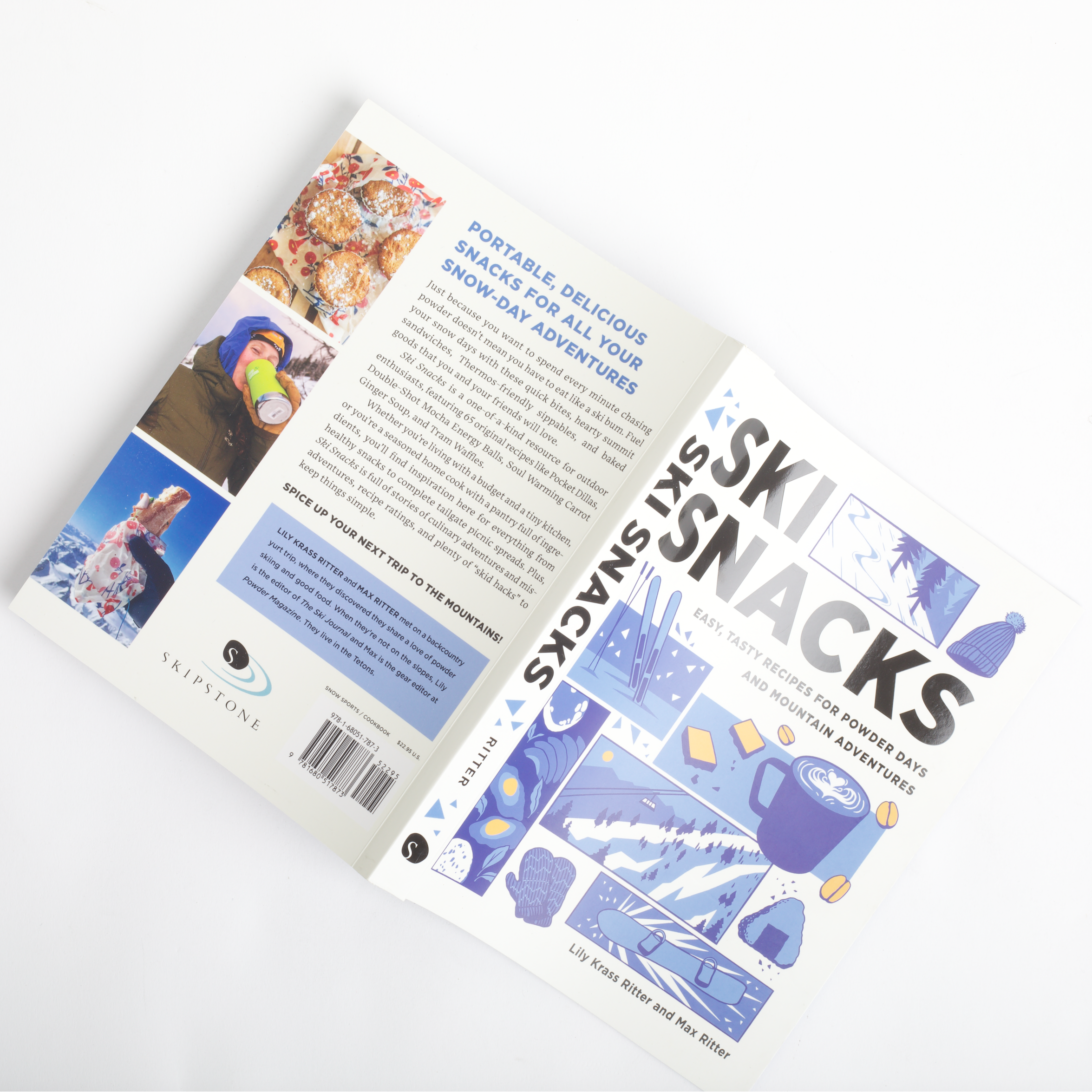 Open book showing pages with text and illustrations on a white background