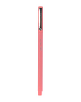 Pink stylus pen on a white background