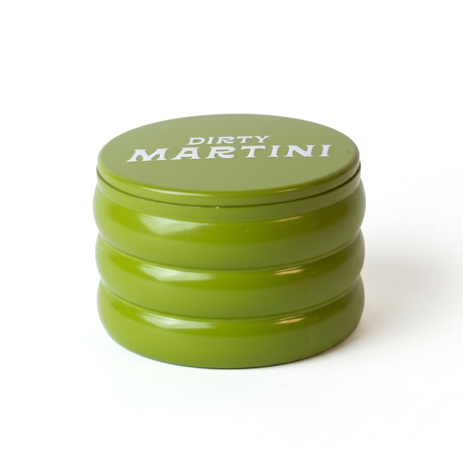 dirty martini candle on a white background