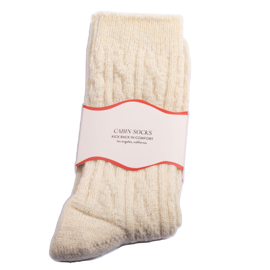 cabin socks on a white background