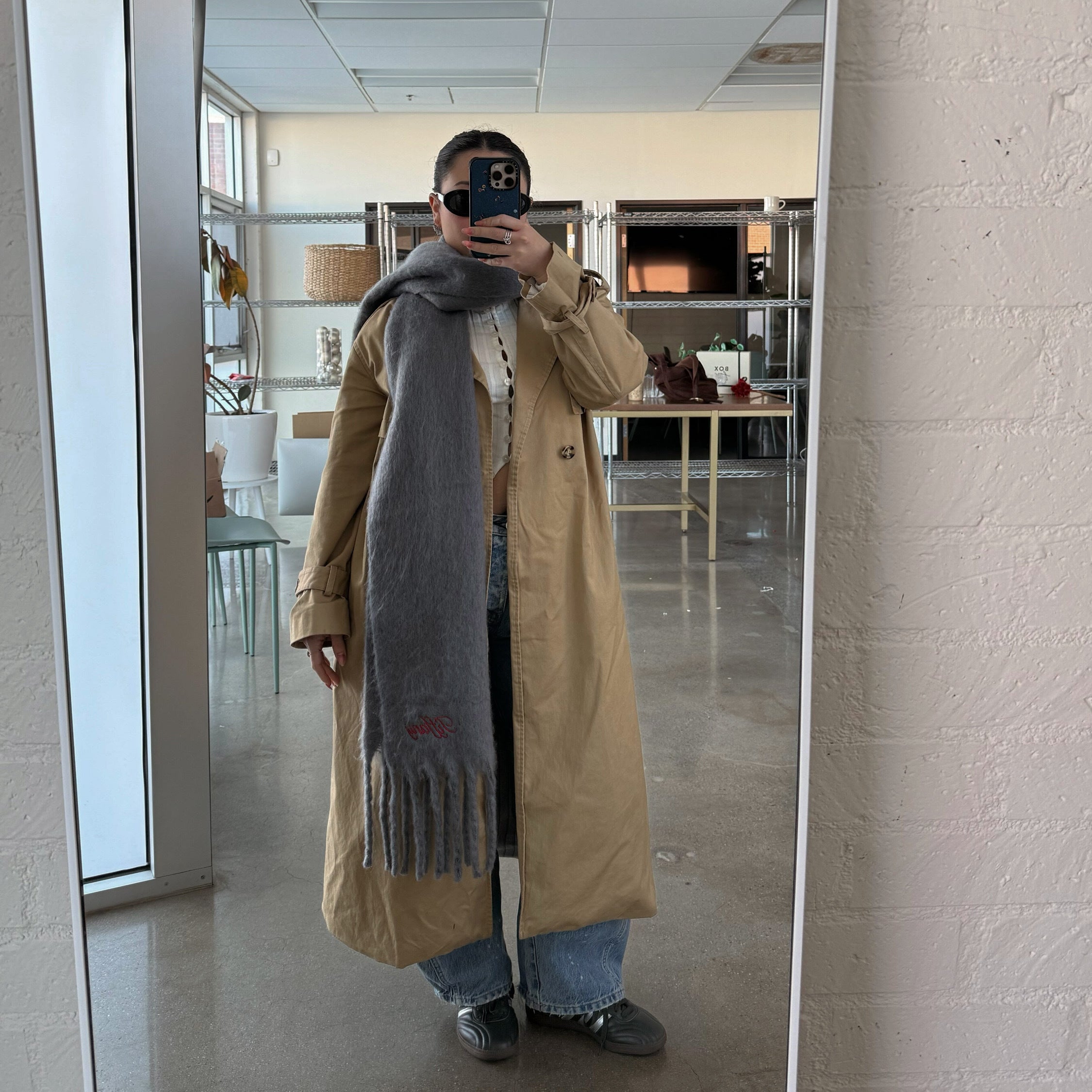 Chunky Winter Scarf - GreyBrady Jones Studio | BOXFOX