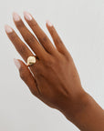 Capricorn | Gold Plated Engraved Zodiac Ring (Size 7) - BOXFOX