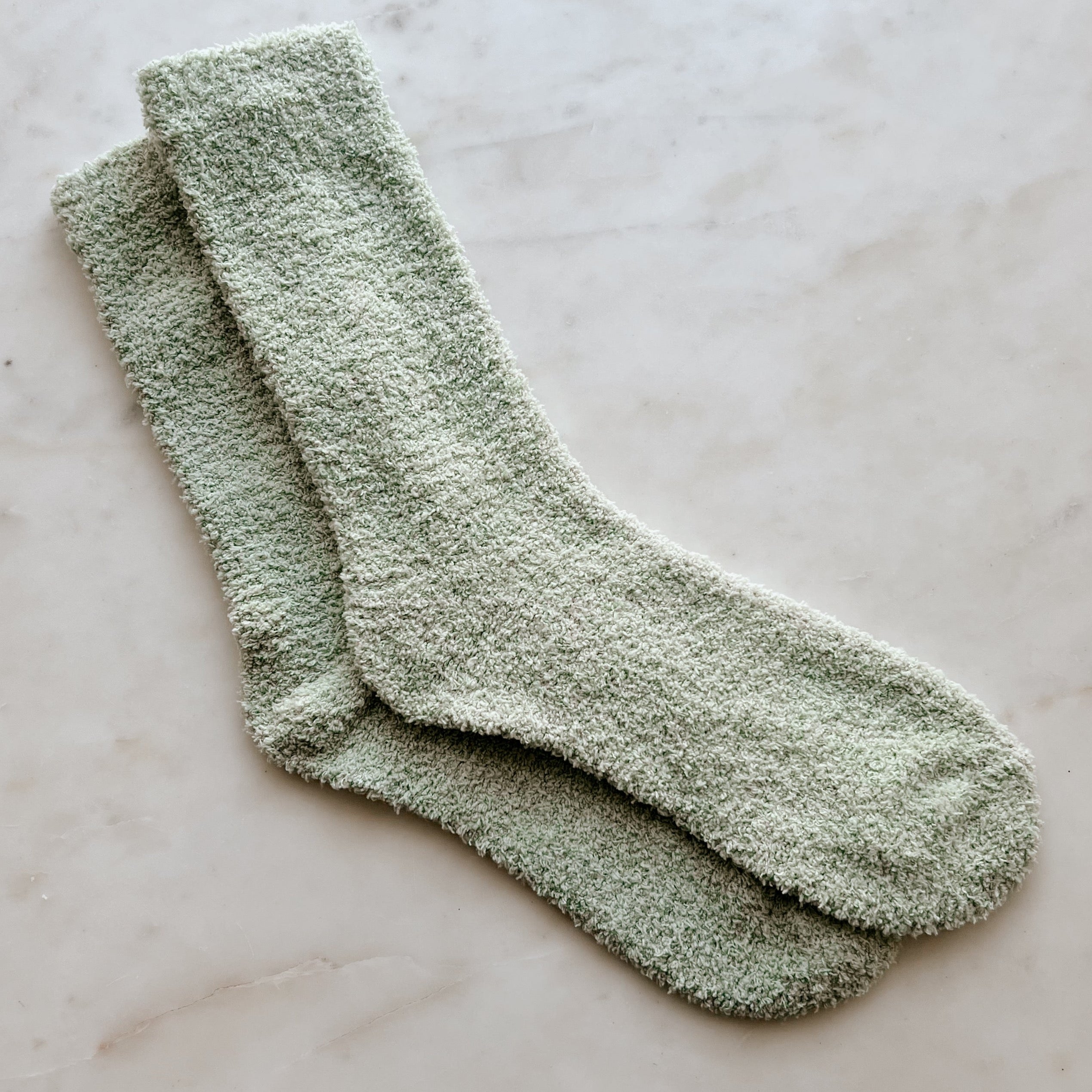 flat green socks