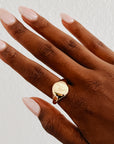 Scorpio | Gold Plated Engraved Zodiac Ring (Size 8)
